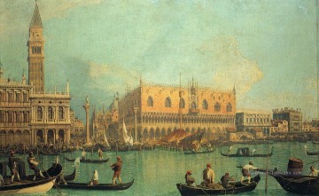 Palazzo Ducale et la Piazza di San Marco Canaletto Peinture à l'huile